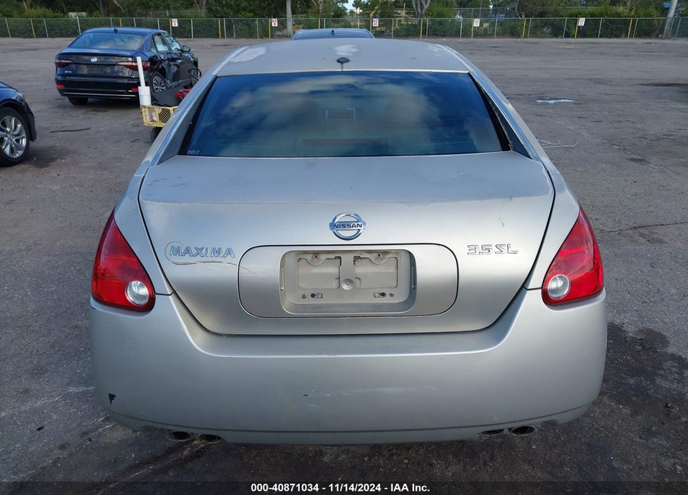 2006 NISSAN MAXIMA 3.5 SL VIN: 1N4BA41E16C836310