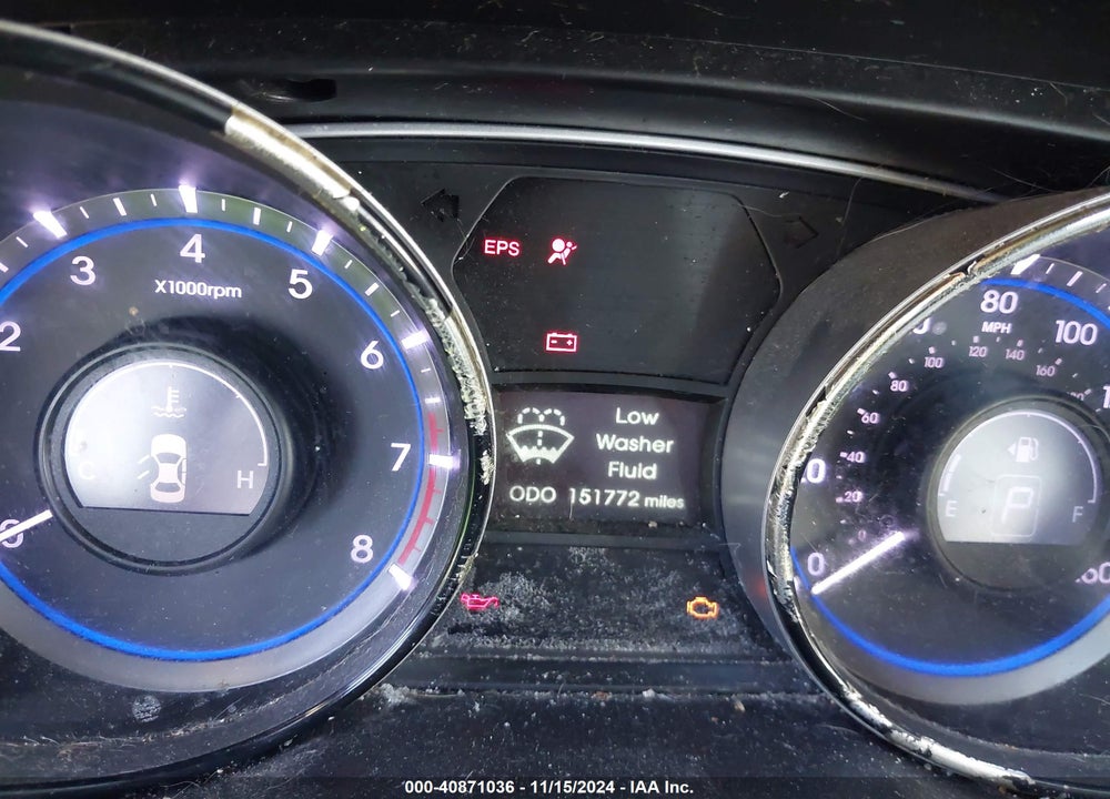 2013 HYUNDAI SONATA GLS VIN: 5NPEB4AC3DH681540