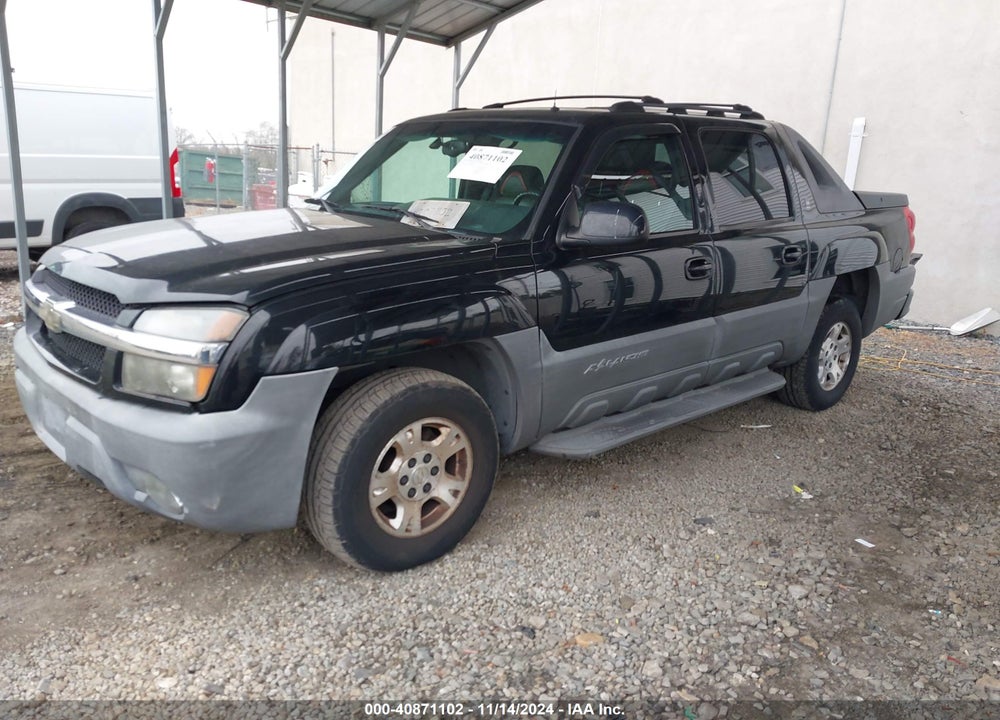 2002 CHEVROLET AVALANCHE 1500 VIN: 3GNEK13T02G126800