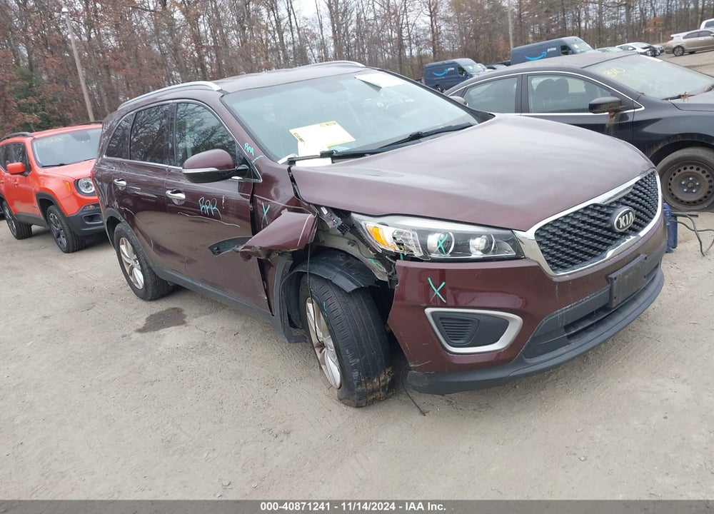 2018 KIA SORENTO 2.4L LX VIN: 5XYPG4A38JG407764
