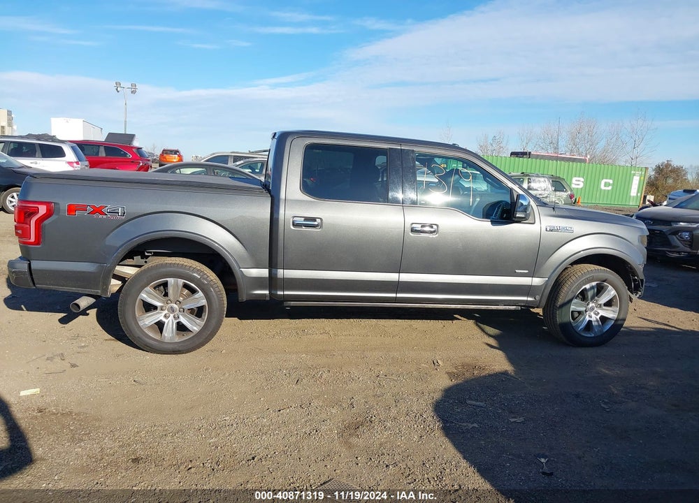 2015 FORD F-150 PLATINUM VIN: 1FTEW1EG4FFB86390