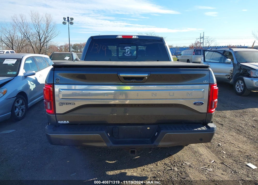 2015 FORD F-150 PLATINUM VIN: 1FTEW1EG4FFB86390