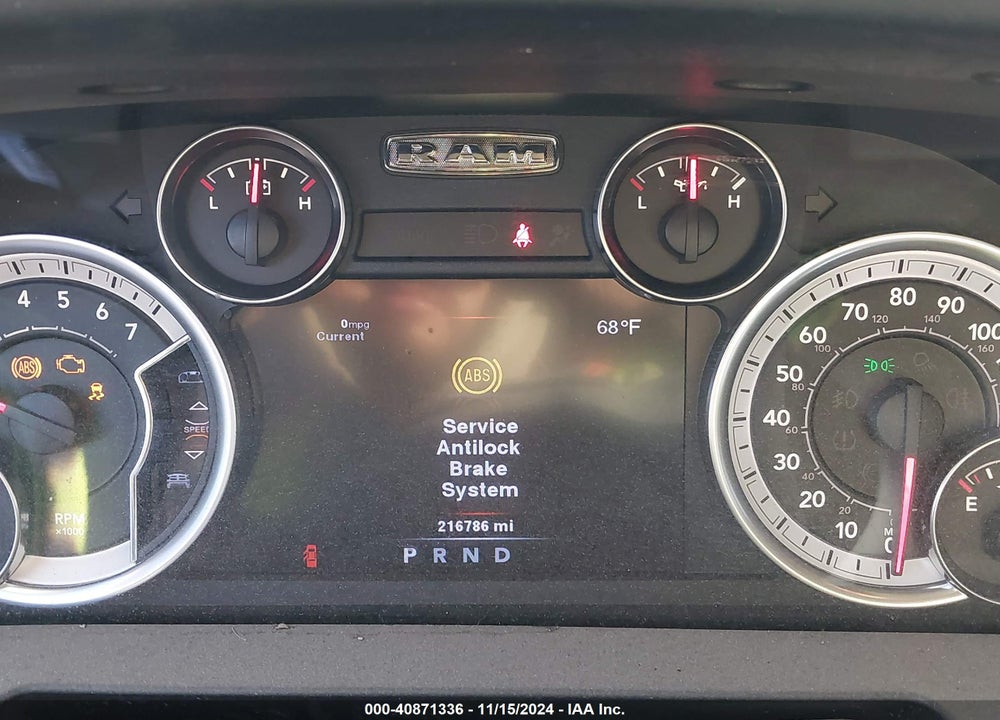 2013 RAM 1500 BIG HORN VIN: 1C6RR7LT5DS698330