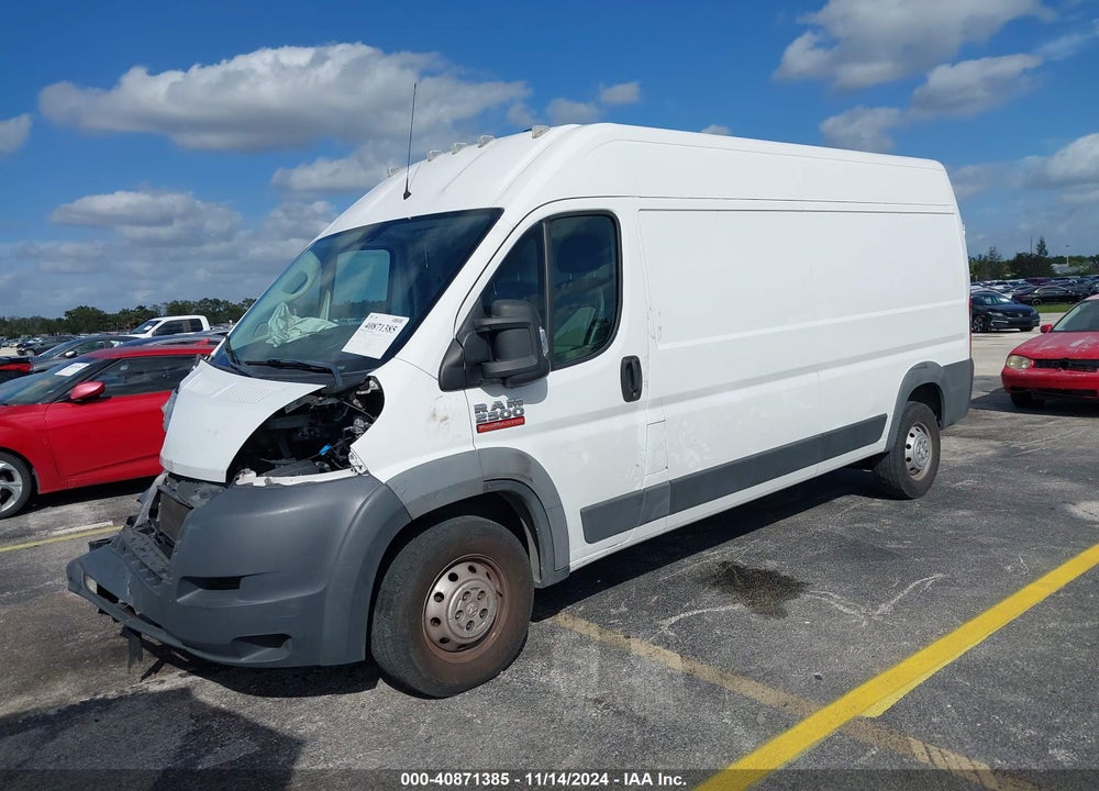 2018 RAM PROMASTER 2500 HIGH ROOF 159 WB VIN: 3C6TRVDG9JE158425