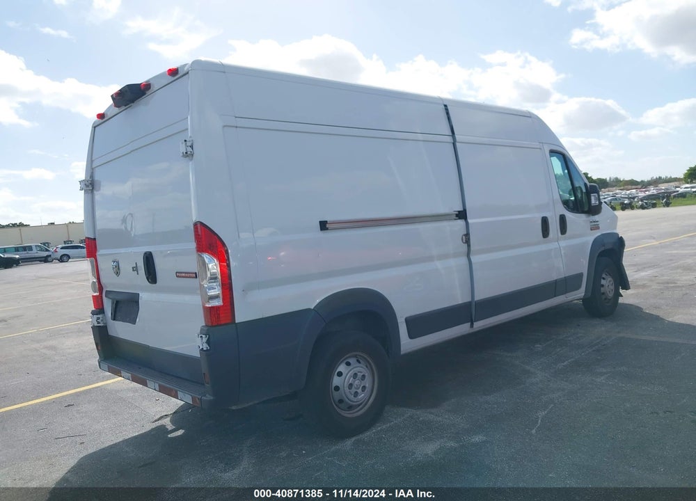 2018 RAM PROMASTER 2500 HIGH ROOF 159 WB VIN: 3C6TRVDG9JE158425