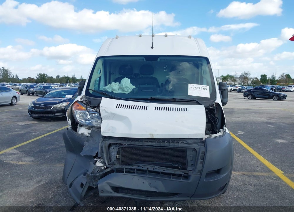 2018 RAM PROMASTER 2500 HIGH ROOF 159 WB VIN: 3C6TRVDG9JE158425