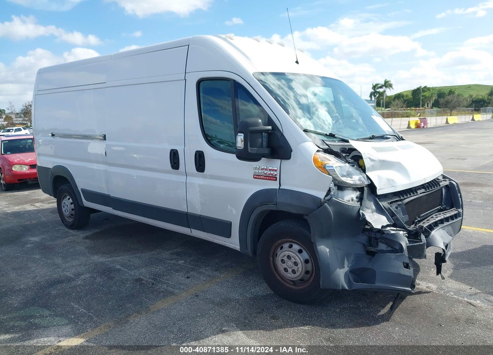 2018 RAM PROMASTER 2500 HIGH ROOF 159 WB VIN: 3C6TRVDG9JE158425