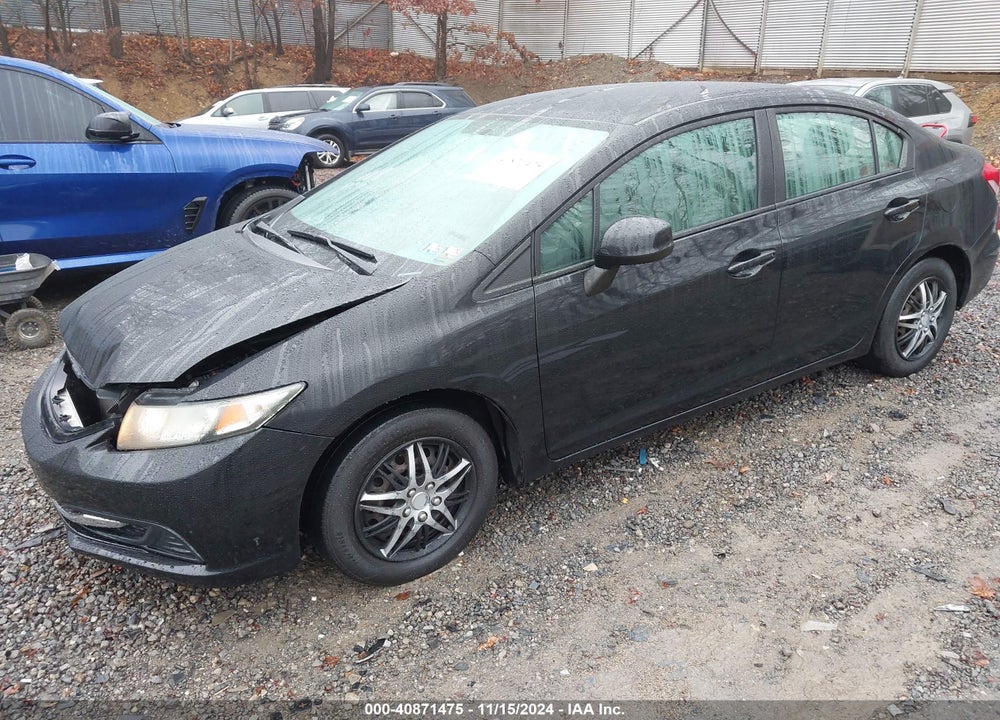 2013 HONDA CIVIC LX VIN: 19XFB2F58DE245807