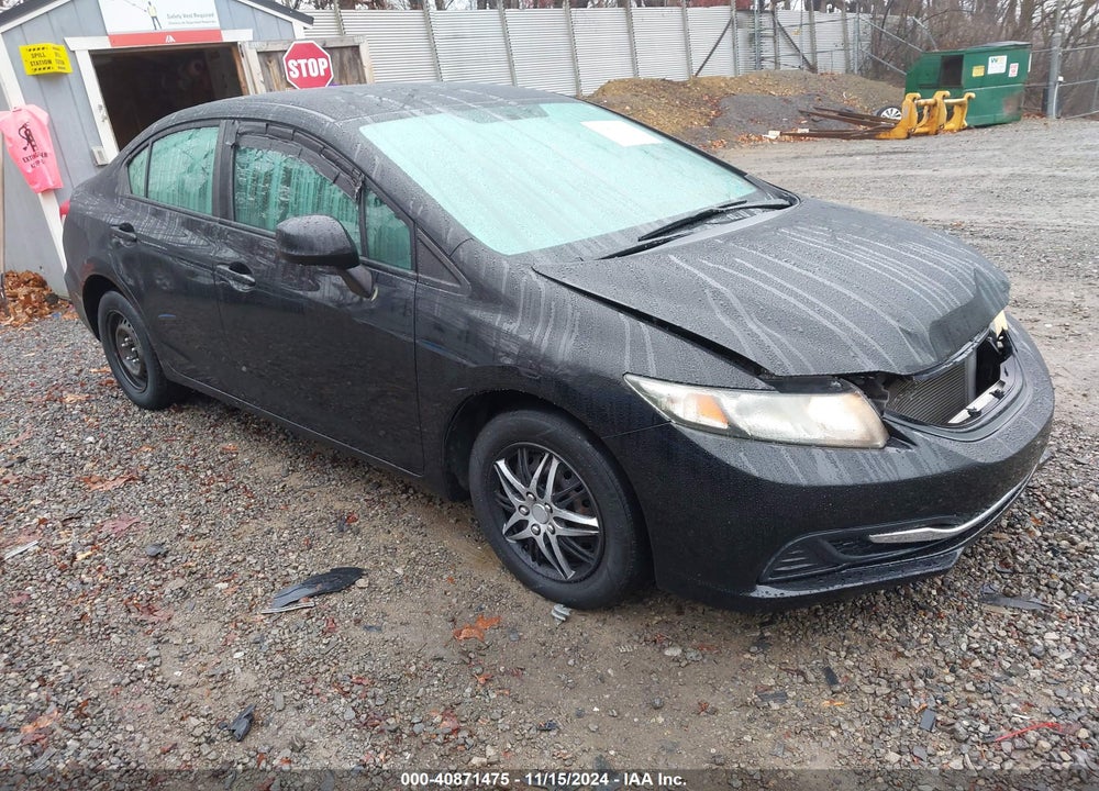 2013 HONDA CIVIC LX VIN: 19XFB2F58DE245807