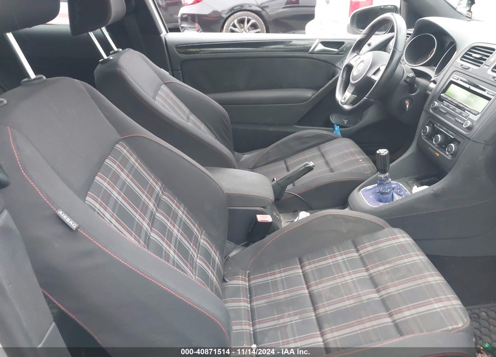 2012 VOLKSWAGEN GTI 2-DOOR VIN: WVWEV7AJ7CW267158