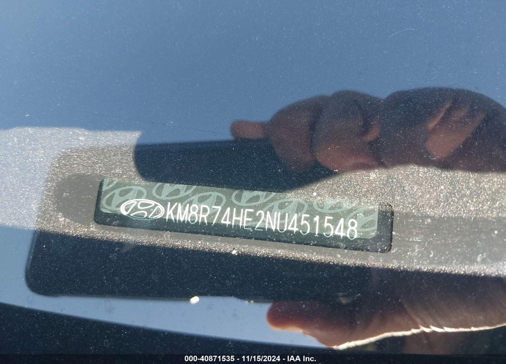 2022 HYUNDAI PALISADE CALLIGRAPHY VIN: KM8R74HE2NU451548