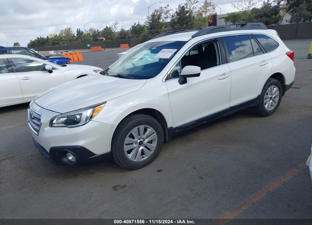 2017 SUBARU OUTBACK 2.5I PREMIUM VIN: 4S4BSACC1H3306404