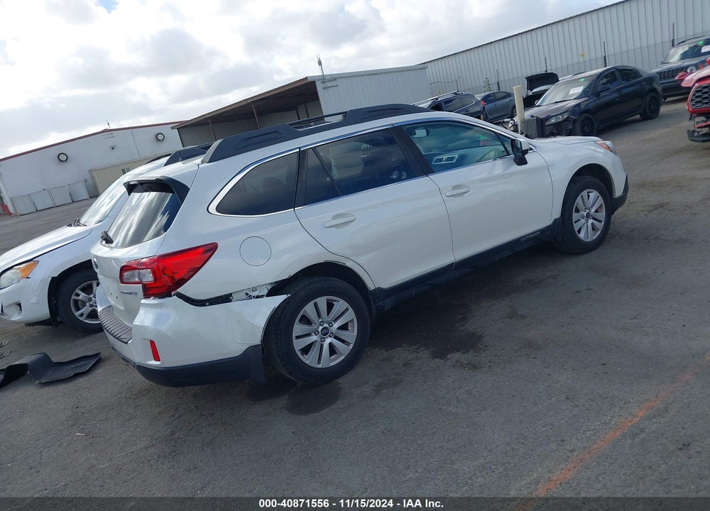 2017 SUBARU OUTBACK 2.5I PREMIUM VIN: 4S4BSACC1H3306404