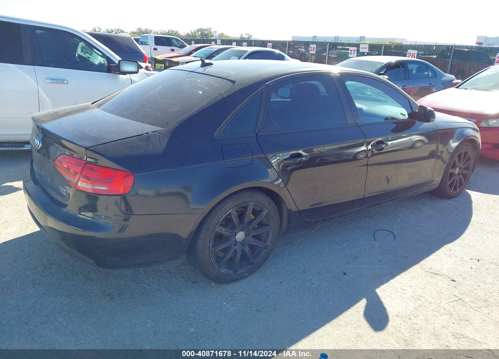 2011 AUDI A4 2.0T PREMIUM VIN: WAUBFAFL1BN055011