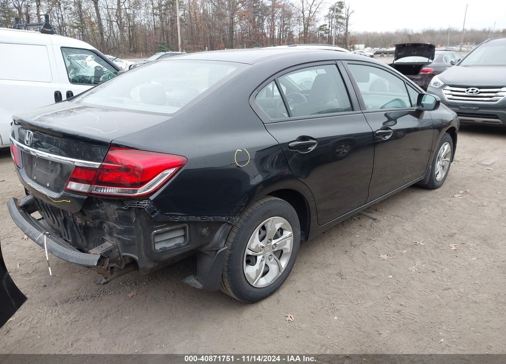 2014 HONDA CIVIC LX VIN: 19XFB2F51EE039214