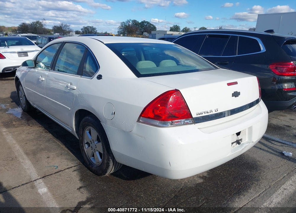 2007 CHEVROLET IMPALA LT VIN: 2G1WT58N579296303