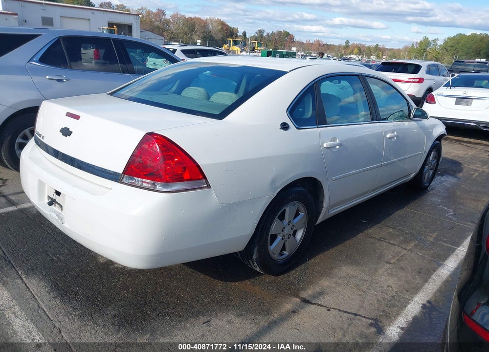 2007 CHEVROLET IMPALA LT VIN: 2G1WT58N579296303
