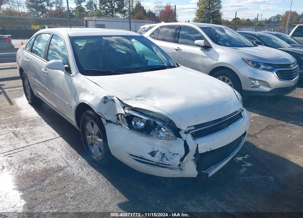 2007 CHEVROLET IMPALA LT VIN: 2G1WT58N579296303