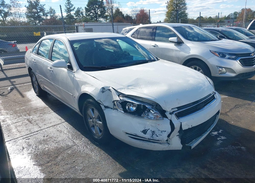 2007 CHEVROLET IMPALA LT VIN: 2G1WT58N579296303