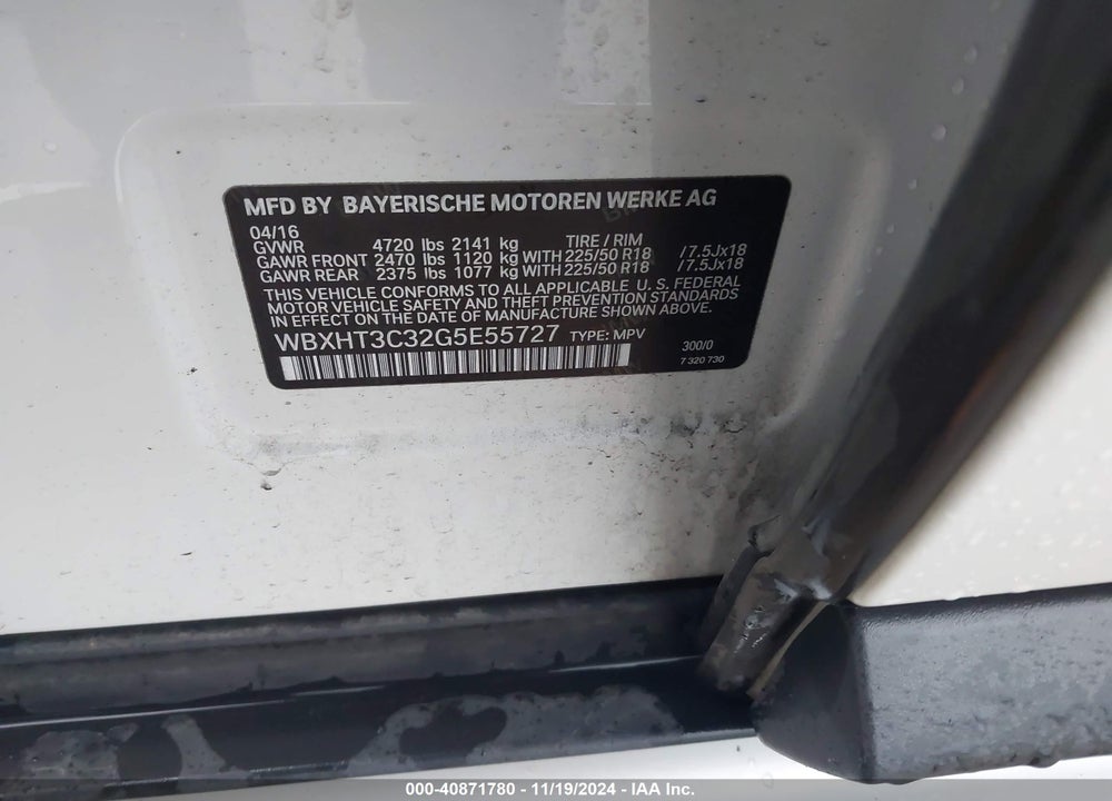 2016 BMW X1 XDRIVE28I VIN: WBXHT3C32G5E55727