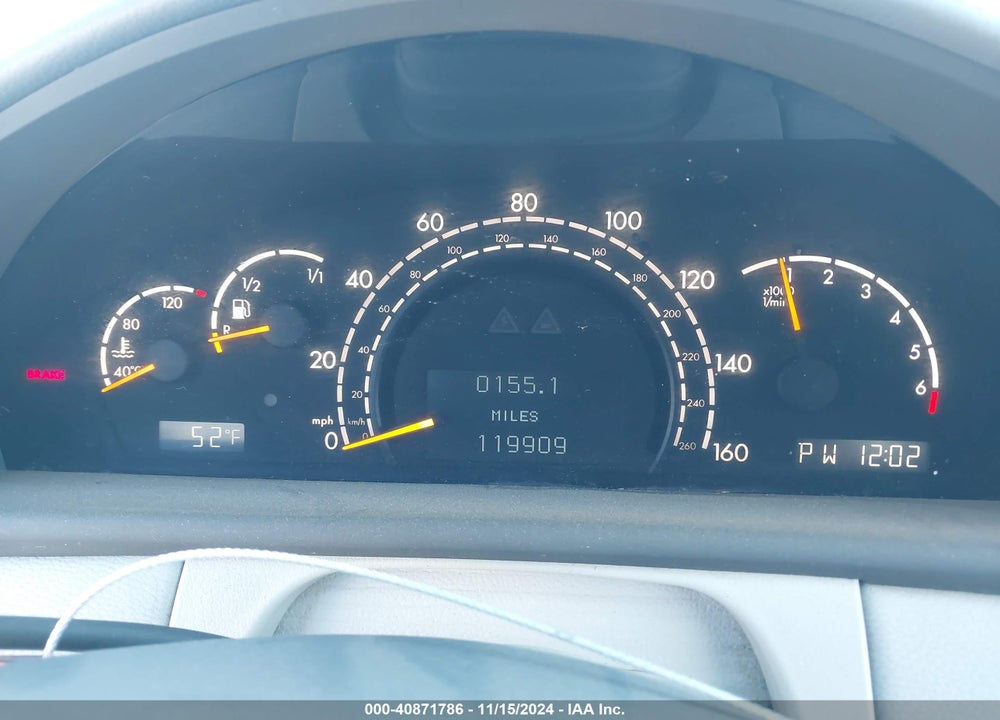2002 MERCEDES-BENZ CL 500 VIN: WDBPJ75J32A028537