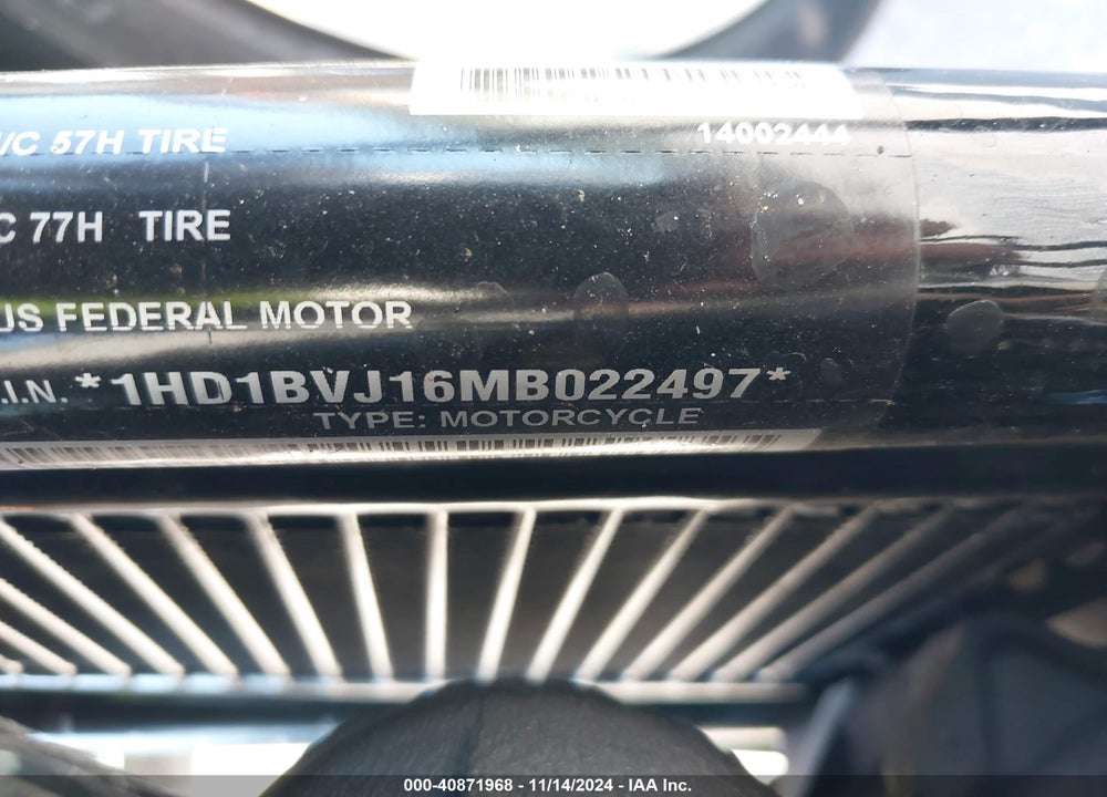 2021 HARLEY-DAVIDSON FXST VIN: 1HD1BVJ16MB022497