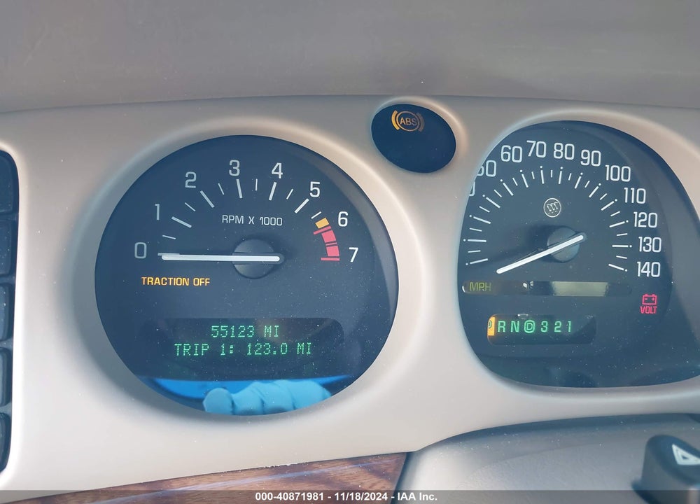 2001 BUICK LESABRE CUSTOM VIN: 1G4HP54K414284939