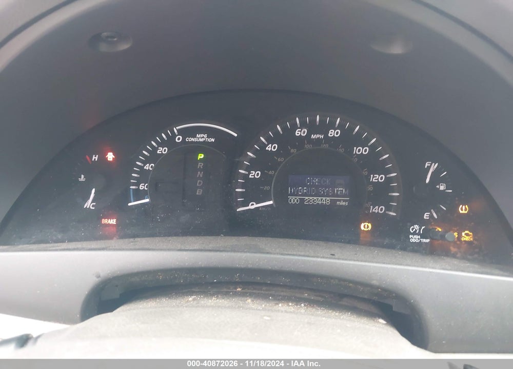 2008 TOYOTA CAMRY HYBRID VIN: 4T1BB46K18U048092