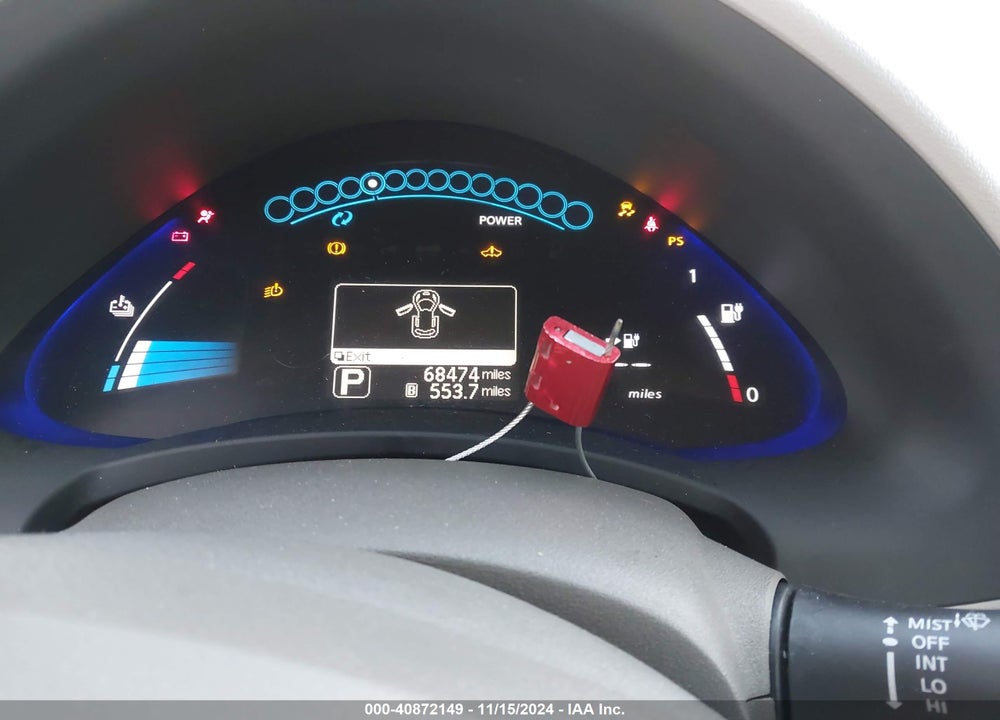 2012 NISSAN LEAF SL VIN: JN1AZ0CP6CT017653