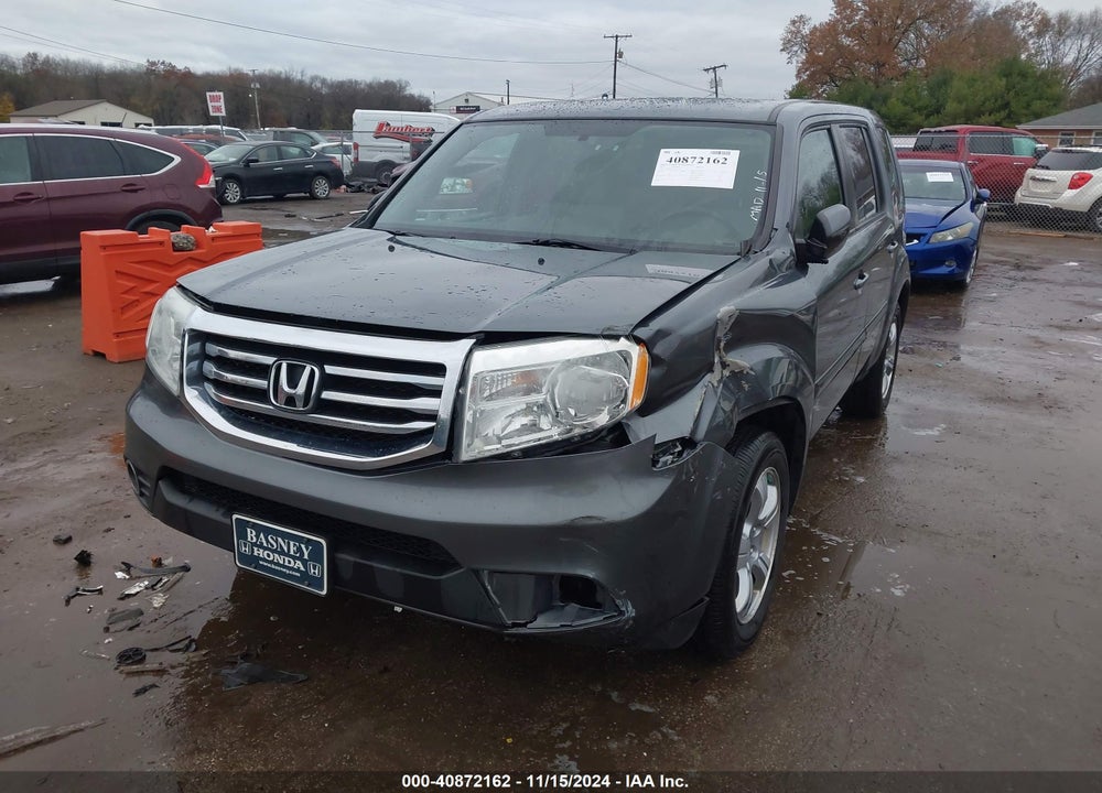 2013 HONDA PILOT EX VIN: 5FNYF4H44DB017181