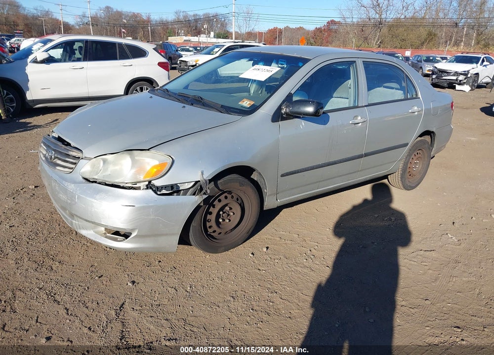 2003 TOYOTA COROLLA CE VIN: 2T1BR32E83C108708