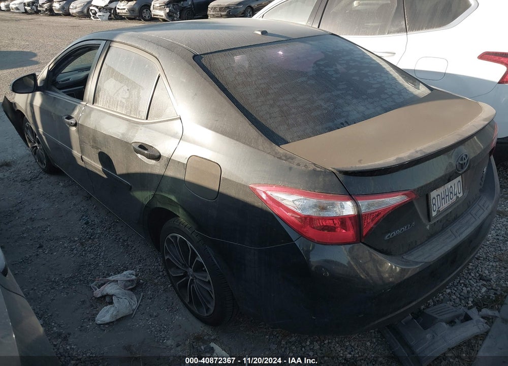2015 TOYOTA COROLLA S PREMIUM VIN: 2T1BURHE3FC392908