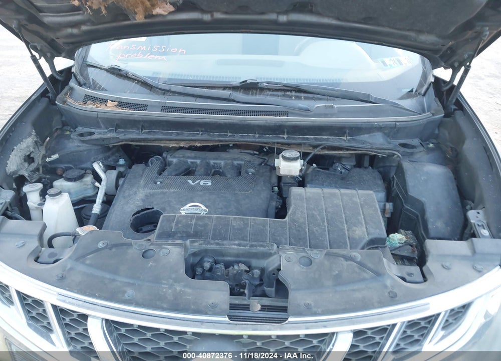 2012 NISSAN MURANO SV VIN: JN8AZ1MW4CW219001