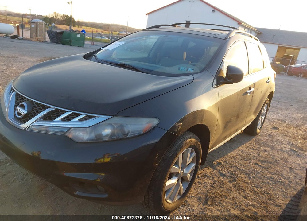 2012 NISSAN MURANO SV VIN: JN8AZ1MW4CW219001