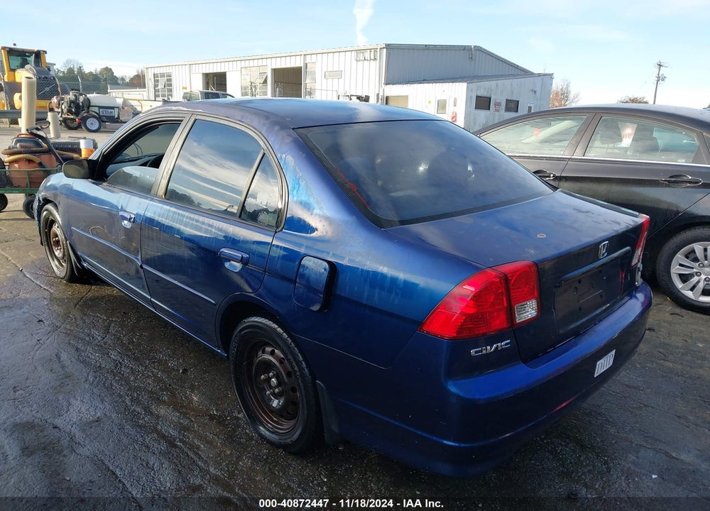 2004 HONDA CIVIC LX VIN: 2HGES16564H625871
