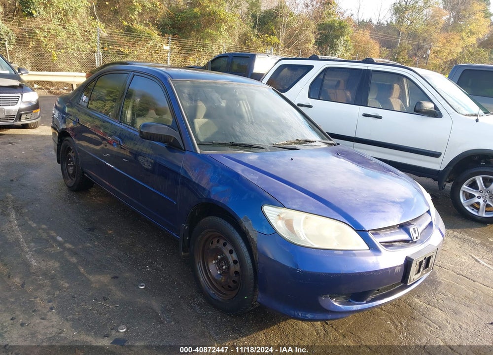 2004 HONDA CIVIC LX VIN: 2HGES16564H625871