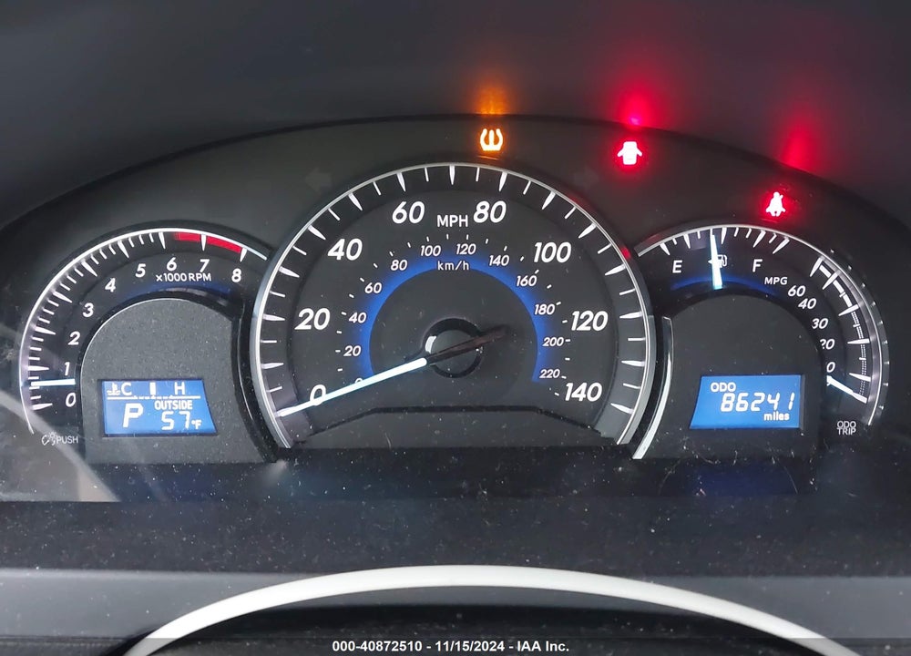 2012 TOYOTA CAMRY XLE VIN: 4T4BF1FK7CR247830