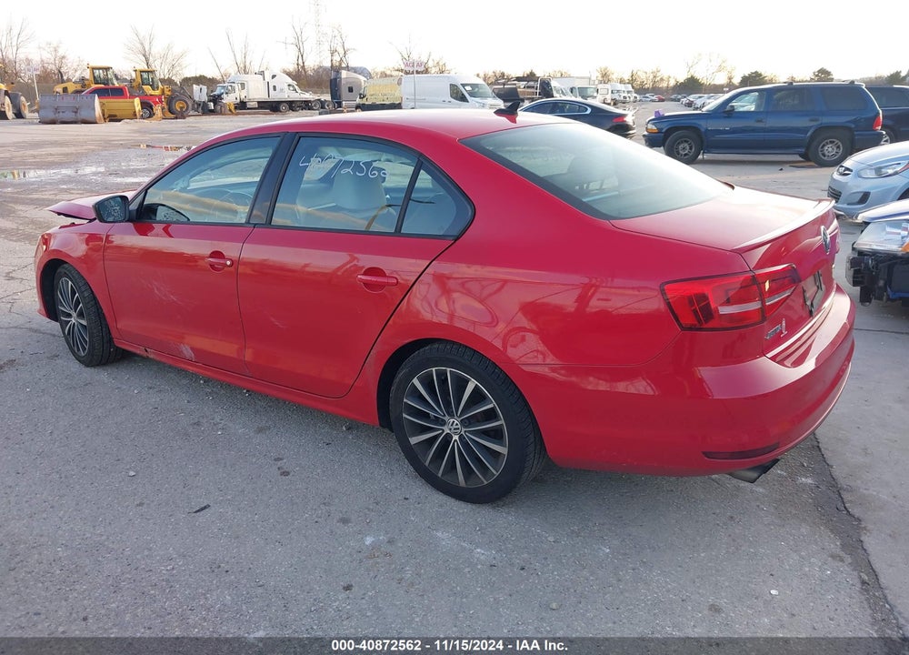 2015 VOLKSWAGEN JETTA 1.8T SPORT VIN: 3VWD17AJ9FM426304