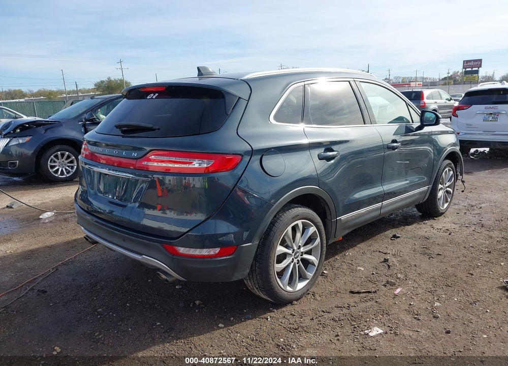 2019 LINCOLN MKC SELECT VIN: 5LMCJ2D91KUL09561