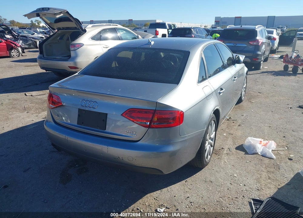 2009 AUDI A4 2.0T PREMIUM VIN: WAUSF78K79N066015