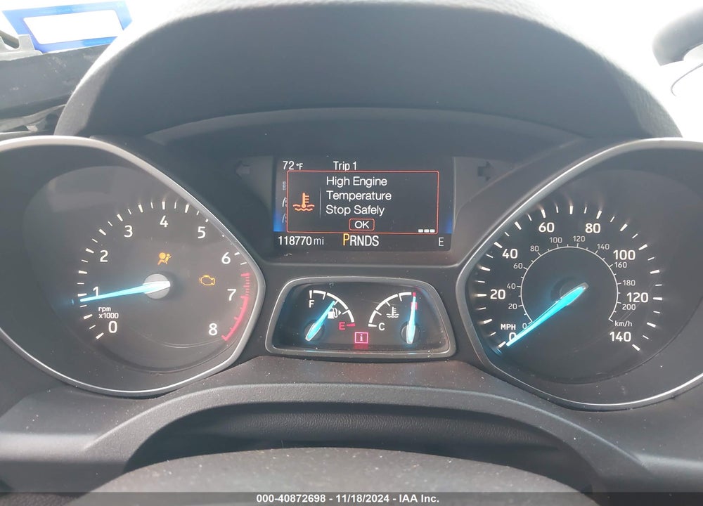 2017 FORD ESCAPE S VIN: 1FMCU0F76HUD74179