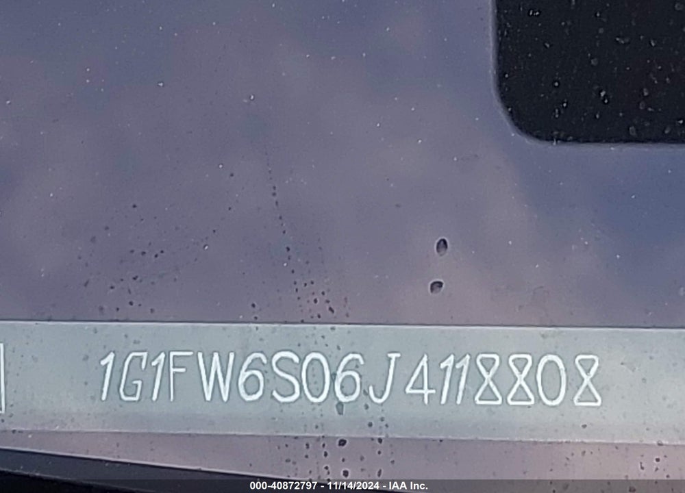 2018 CHEVROLET BOLT EV LT VIN: 1G1FW6S06J4118808