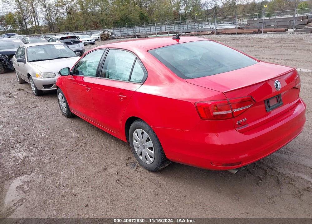 2015 VOLKSWAGEN JETTA 2.0L S VIN: 3VW2K7AJ5FM333722