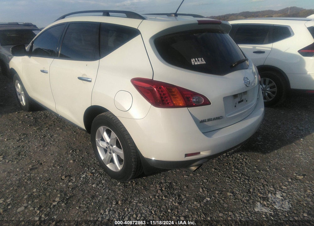 2009 NISSAN MURANO SL VIN: JN8AZ18W09W206314
