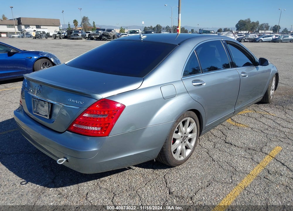 2008 MERCEDES-BENZ S 550 4MATIC VIN: WDDNG86X78A164409