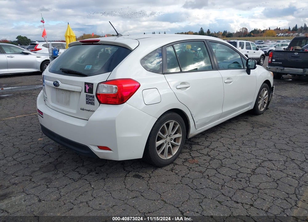 2012 SUBARU IMPREZA 2.0I PREMIUM VIN: JF1GPAC60CH225272