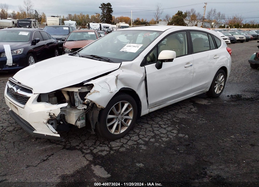 2012 SUBARU IMPREZA 2.0I PREMIUM VIN: JF1GPAC60CH225272