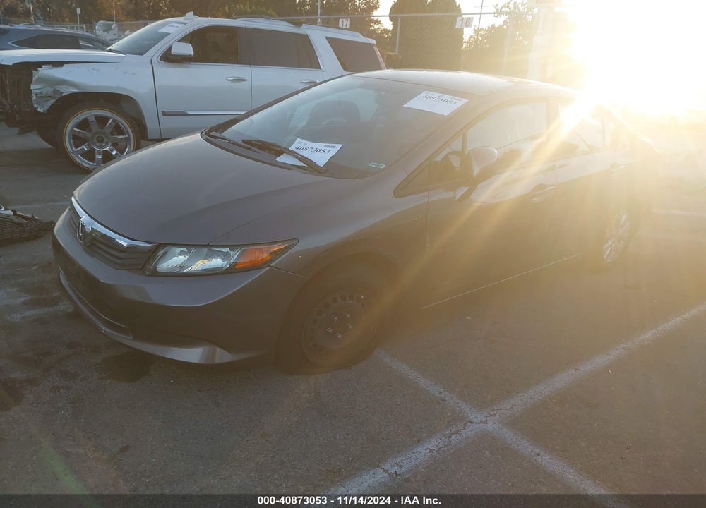 2012 HONDA CIVIC LX VIN: 19XFB2F5XCE362240