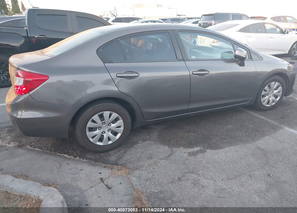 2012 HONDA CIVIC LX VIN: 19XFB2F5XCE362240