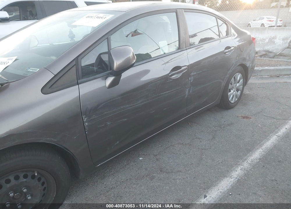 2012 HONDA CIVIC LX VIN: 19XFB2F5XCE362240